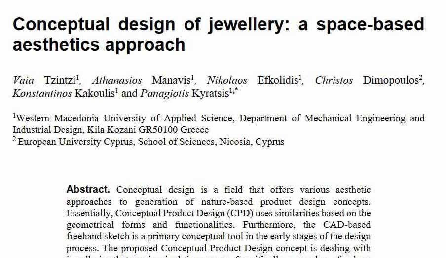 مقاله طراحی مفهومی طلا و جواهر